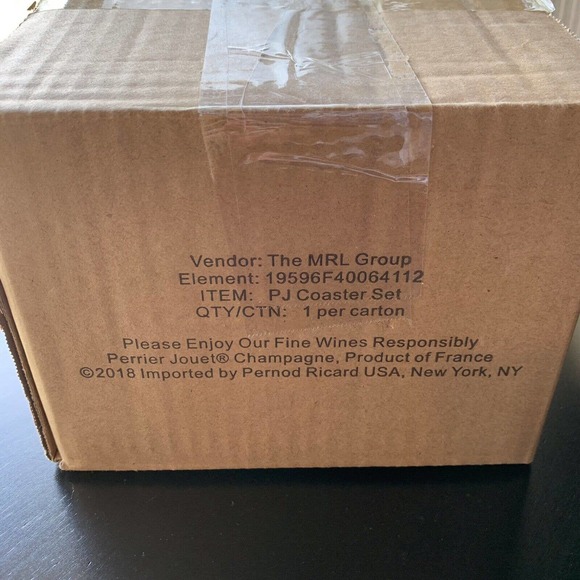 Perrier Jouet Verre Bell Epoque Acrylic 4pc Coaster Set - Picture 13 of 13